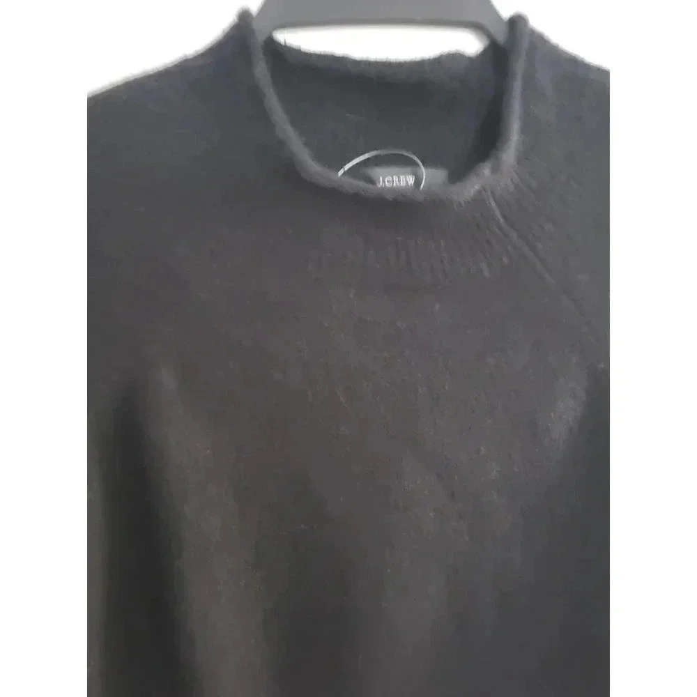 J. Crew Black Alpaca‎ Sweater Large - Picture 2 of 6